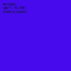 #470AEC - Purple Heart Color Image