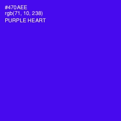 #470AEE - Purple Heart Color Image