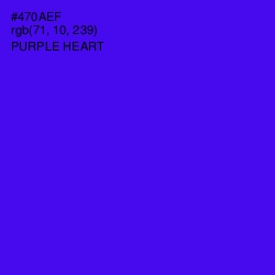 #470AEF - Purple Heart Color Image