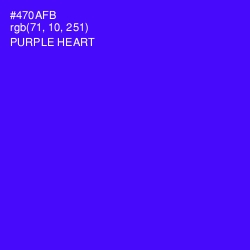 #470AFB - Purple Heart Color Image