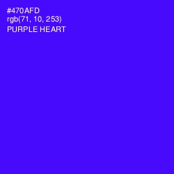 #470AFD - Purple Heart Color Image