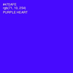 #470AFE - Purple Heart Color Image