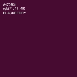 #470B31 - Blackberry Color Image