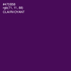 #470B58 - Clairvoyant Color Image