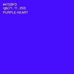 #470BFD - Purple Heart Color Image