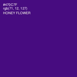 #470C7F - Honey Flower Color Image
