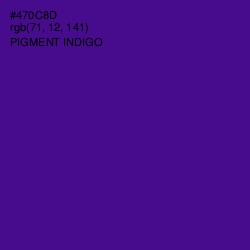 #470C8D - Pigment Indigo Color Image