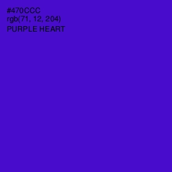 #470CCC - Purple Heart Color Image