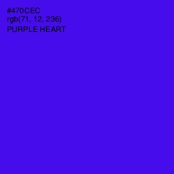 #470CEC - Purple Heart Color Image