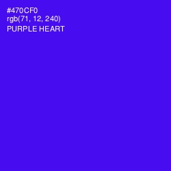 #470CF0 - Purple Heart Color Image