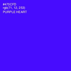 #470CFD - Purple Heart Color Image