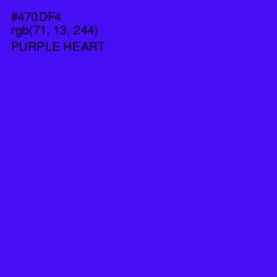 #470DF4 - Purple Heart Color Image