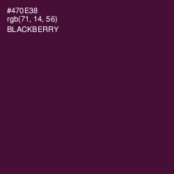 #470E38 - Blackberry Color Image