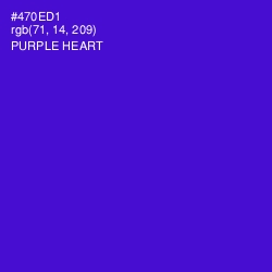 #470ED1 - Purple Heart Color Image
