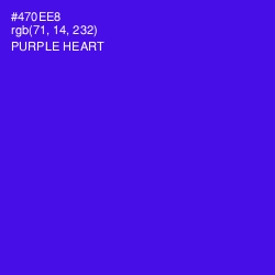 #470EE8 - Purple Heart Color Image