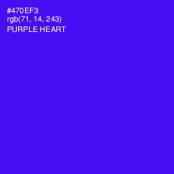 #470EF3 - Purple Heart Color Image