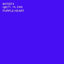 #470EF4 - Purple Heart Color Image