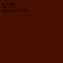 #470F00 - Bulgarian Rose Color Image