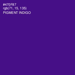 #470F87 - Pigment Indigo Color Image