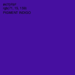 #470F9F - Pigment Indigo Color Image