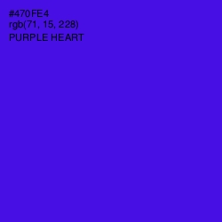 #470FE4 - Purple Heart Color Image