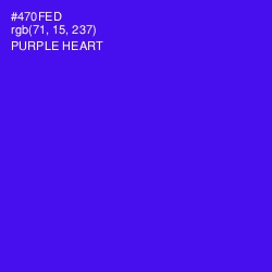 #470FED - Purple Heart Color Image