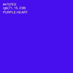#470FEE - Purple Heart Color Image