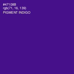 #47108B - Pigment Indigo Color Image