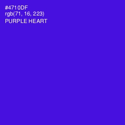 #4710DF - Purple Heart Color Image