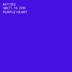 #4710E2 - Purple Heart Color Image