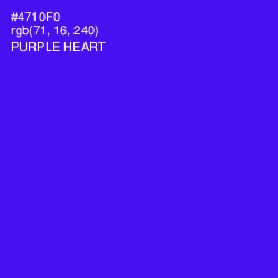 #4710F0 - Purple Heart Color Image