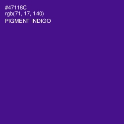#47118C - Pigment Indigo Color Image