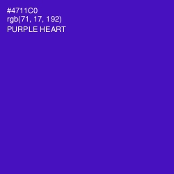 #4711C0 - Purple Heart Color Image