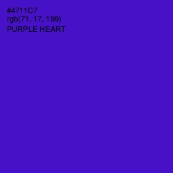 #4711C7 - Purple Heart Color Image