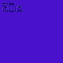 #4711CD - Purple Heart Color Image