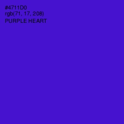 #4711D0 - Purple Heart Color Image