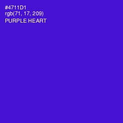 #4711D1 - Purple Heart Color Image