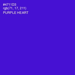 #4711D3 - Purple Heart Color Image