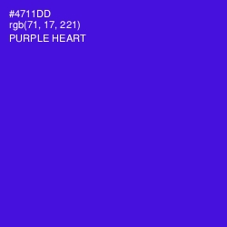 #4711DD - Purple Heart Color Image
