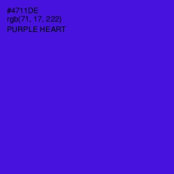 #4711DE - Purple Heart Color Image