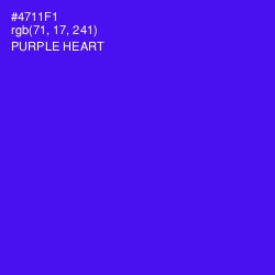 #4711F1 - Purple Heart Color Image