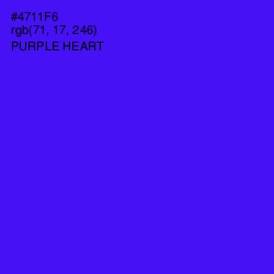 #4711F6 - Purple Heart Color Image