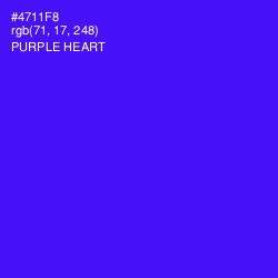 #4711F8 - Purple Heart Color Image