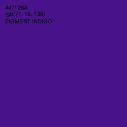 #47128A - Pigment Indigo Color Image