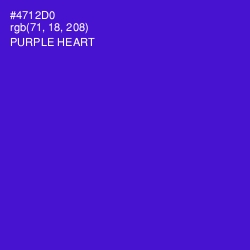 #4712D0 - Purple Heart Color Image