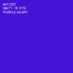 #4712D7 - Purple Heart Color Image