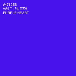 #4712EB - Purple Heart Color Image