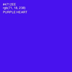 #4712EE - Purple Heart Color Image