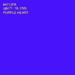 #4712FA - Purple Heart Color Image