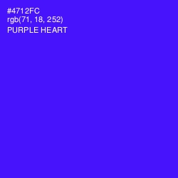 #4712FC - Purple Heart Color Image